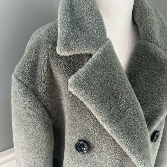 Rebecca Minkoff Wool Long Double Breasted Coat Medium - Picture 5 of 11